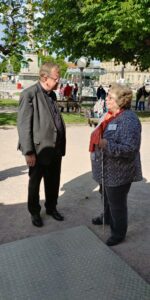 Weihbischof Eberlein im Gespräch mit dem Vorstand Gerlinde Gregori